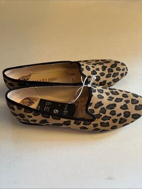Sam & Libby Adley Brown Leopard Flat Loafers 6.5